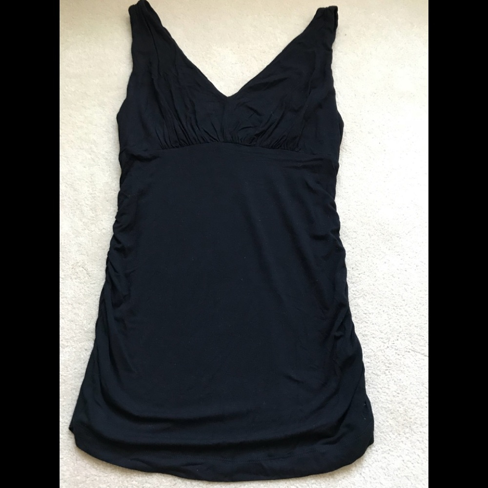 CABI Vintage Greek Style Tank. Black. Size M